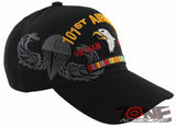NEW! US ARMY 101ST AIRBORNE VIETNAM VETERAN MILITARY BALL CAP HAT BLACK