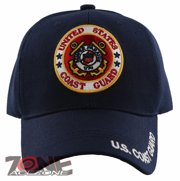 NEW! U.S. COAST GUARD ROUND CAP HAT NAVY