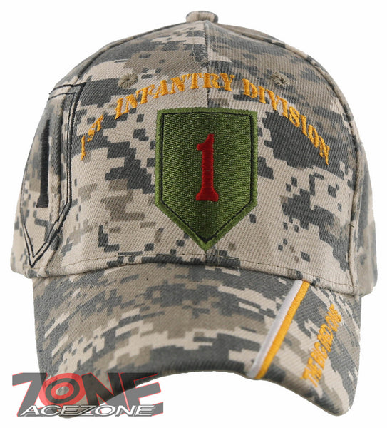 NEW! US ARMY 1ST INFANTRY DIVISION THE BIG RED ONE BALL CAP HAT ACU CAMO