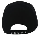 MAN OF FAITH JESUS CHRISTIAN BALL CAP HAT BLACK