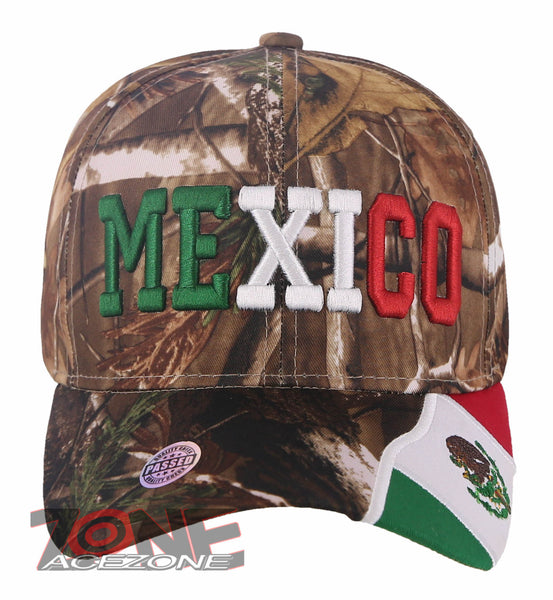 NEW! MEXICO SIDE FLAG BASEBALL CAP HAT HUNTING CAMO