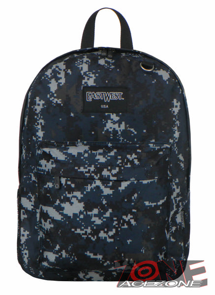 NEW BACKPACK EAST WEST USA BC101S CAMOUFLAGE MILITARY 16.5" NAVY ACU CAMO