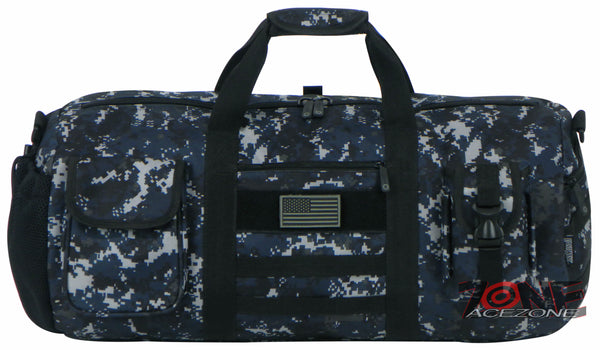 East West USA Tactical Molle Military Round Duffel Bag RTDC703M NAVY ACU