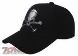 NEW! PIRATE SKULL SHADOW N1 CAP HAT BLACK