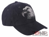 NEW! MONOCHROMATIC GRAY BIG EAGLE HEAD USA BASEBALL CAP HAT CAMOUFLAGE BLACK