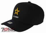 US ARMY 5 PANEL GOLD STAR USA FLAG CAP HAT BLACK
