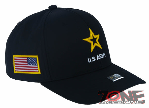 12x18 Inch Black US Army Gold Star Super Polyester Flag - Made In USA