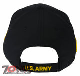 US ARMY 1ST ARMORED DIVISION OLD IRONSIDES USA FLAG CAP HAT BLACK