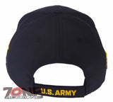 NEW! US ARMY CAVALRY CROSSED SWORDS FLAG USA BALL CAP HAT BLACK