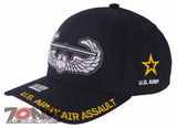 NEW! US ARMY AIR ASSAULT FLAG USA BALL CAP HAT BLACK