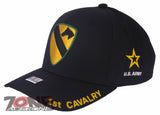 NEW! US ARMY 1ST CAVALRY DIVISION FLAG USA BALL CAP HAT BLACK