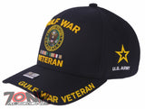 NEW! US ARMY GULF WAR VETERAN FLAG USA BALL CAP HAT BLACK