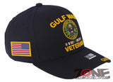 NEW! US ARMY GULF WAR VETERAN FLAG USA BALL CAP HAT BLACK