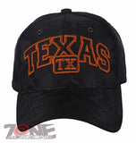 TEXAS TX LONE STAR STATE BASEBALL CAP HAT CAMOUFLAGE BLACK