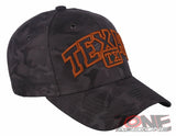 TEXAS TX LONE STAR STATE BASEBALL CAP HAT CAMOUFLAGE GRAY
