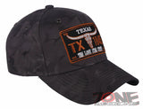 TEXAS TX THE LONE STAR STATE 1845 BASEBALL CAP HAT CAMOUFLAGE GRAY