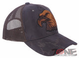 NEW! BROWN BIG EAGLE HEAD USA TRUCKER SNAPBACK BALL CAP HAT CAMOUFLAGE BROWN