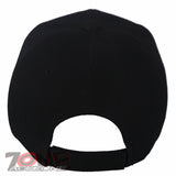 COWBOY HORSESHOE FAUX VISOR LEATHER BASEBALL CAP HAT BLACK