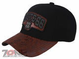 USA US ROUTE 66 FAUX VISOR LEATHER BASEBALL CAP HAT BLACK