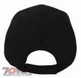 USA US ROUTE 66 FAUX VISOR LEATHER BASEBALL CAP HAT BLACK