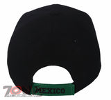 HECHO EN MEXICO MEXICAN EAGLE BASEBALL CAP HAT BLACK