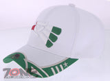 HECHO EN MEXICO MEXICAN EAGLE BASEBALL CAP HAT WHITE