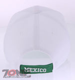 HECHO EN MEXICO MEXICAN EAGLE BASEBALL CAP HAT WHITE