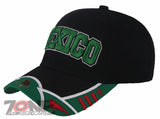 MEXICO MEXICAN BASEBALL CAP HAT BLACK