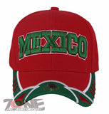 MEXICO MEXICAN BASEBALL CAP HAT RED
