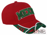 MEXICO MEXICAN BASEBALL CAP HAT RED