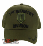 NEW! US ARMY 1ST INFANTRY DIVISION CAP HAT OLIVE