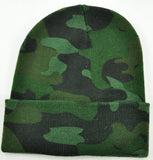 NEW KNIT HUNTER MILITARY SPORT SKI BEANIE HAT WN 3501CU GREEN CAMO