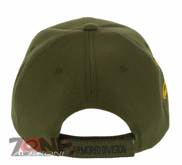 U.S. Army 3rd Armored Division Spearhead Shadow Black Cap (2-Pack) – Adjustable