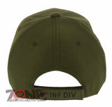 NEW! US ARMY 9TH INFANTRY DIVISION CAP HAT OLIVE