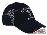 NEW! US NAVY USN CORPSMAN BALL CAP HAT NAVY