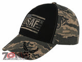 NEW! US AIR FORCE USAF USA FLAG WING BALL CAP HAT ACU CAMO