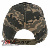 NEW! US AIR FORCE USAF USA FLAG WING BALL CAP HAT ACU CAMO