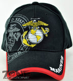 NEW! US MARINE CORPS CAP HAT USMC A3 BLACK
