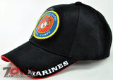 NEW! US MARINE CORPS CAP HAT USMC ROUND A2 BLACK