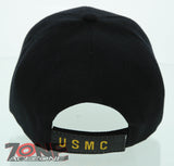 NEW! USMC US MARINE SEMPER FI CAP HAT BLACK