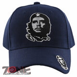NEW! CHE GUEVARA FACE BALL CAP HAT NAVY