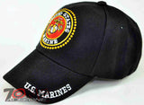 NEW! USMC US MARINE ROUND CAP HAT BLACK N2