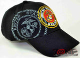 NEW! USMC US MARINE ROUND CAP HAT BLACK N2