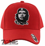 NEW! CHE GUEVARA FACE BALL CAP HAT RED