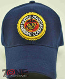 NEW! USMC MARINE ROUND CAP HAT NAVY