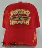 NEW! USMC FIRST RECON MARINE 1st RECON CAP HAT RED