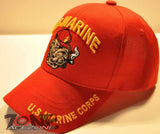WHOLESALE NEW! USMC MARINE BULLDOG RED CAP HAT