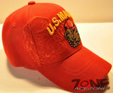 WHOLESALE NEW! USMC MARINE BULLDOG RED CAP HAT