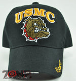 NEW! USMC US MARINE BULLDOG CAP HAT BLACK N1
