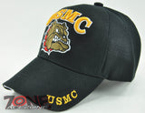 NEW! USMC US MARINE BULLDOG CAP HAT BLACK N1